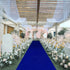 Royal Blue Velvet Aisle Runner 15FTx2FT for Wedding Ceremony, Bridal Shower, Indoor Church, Outdoor Hallway Runner