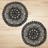 2 Pieces 12 Inch Halloween Doilies Crochet for Dressers and End Tables