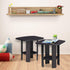 Set 2, 2-Tier Furinno SIMPLE DESIGN Side Table of Modern End Table with Soft Edges, Open Shelves Night Stand, Bedside
