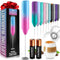 Zulay Kitchen Duracell Powered Milk Frother - Handheld Foam Maker for Coffee, Latte, Matcha, Mini Foamer (Teal/Pink)