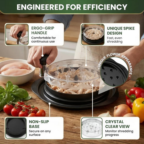 MakeMePro Chicken Shredder Chicken Shredder Tool, Meat Shredder Tool Twist, Large Chicken Breast Shredder, Food
