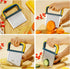 Crinkle Cutter Knife for Potatoes and Veggies, Stainless Steel Vegetable Cutter, Yellow Carrot Slicer