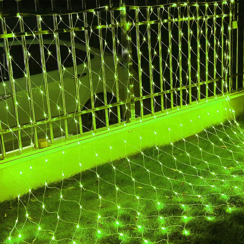 360 12FT 5 8 Dazzle Bright Christmas Net Lights, LED x FT Transparent Wire Waterproof Connectable String Lights