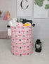 QUEENLALA Large Storage Basket, Collapsible Round Laundry Hamper/Bathroom Decor, Boys and Girls Clothing Bin