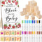 Qilery 75 Pcs Baby Shower Games Sign Kit Including Decorate a Block