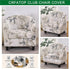 2 Room,D11 CRFATOP Piece Club Chair Slipcover Stretch Barrel Chair Covers Printed Tub Chair Slipcovers Soft Armchair