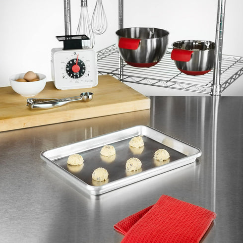 Fat Daddio's Natural Aluminum Quarter Sheet Pan - 2-Pack for Baking