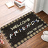 Welcome Friends Funny Quotes Doormat, Kitchen New Home House Bedroom Entrance Area Rugs for Indoor/Outdoor