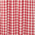 Farmhouse Red Country Buffalo Check Cotton Annie Kitchen Curtains - 16x72 Valance with Rod Pocket Hanging Loops