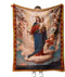 QIULIBMH Virgin Mary Blanket Microfiber Our Lady of Guadalupe Throw Blanket Warm Cozy