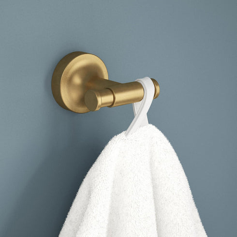 Franklin Brass VOI35-BB Voisin Double Towel Hook Bath Hardware Accessory in Satin Gold