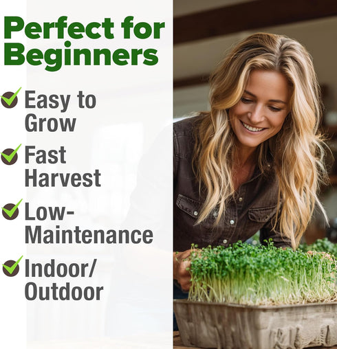 118,200 16oz Pack HOME GROWN Premium Sprouting Seeds Mix - Microgreens Seeds for Indoor Growing - Non-GMO Broccoli