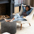 2 26 18 Inch Teenyyou Pcs x Unstuffed Pouf Cover Ottoman Foot Rest - No Filler, Faux Rabbit Fur Foot Stool Floor Bean