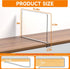 Yieach 6 Pack Closet 9.2 Closet Closet Clear Acrylic Shelf Divider for Organization - Tall Dividers for Wood