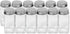 4 12 Pack Simple Houseware Spice Jars Ounce Square Glass Bottles with Shaker Lids, Funnel and Labels for Seasoning