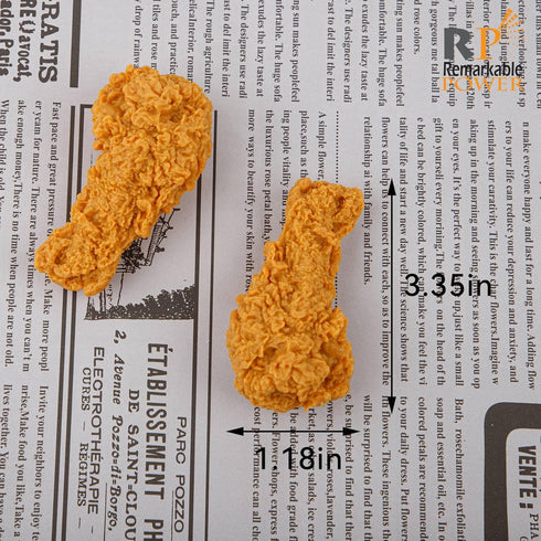 6 Pack RP Remarkable Power, Fake Fried Chicken Leg Simulation Artificial Food for Kitchen Home Decoration