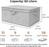 GRANNY SAYS Fabric Storage Bin with Lid, Decorative Extra Large Storage Box, Gray, 1-Pack