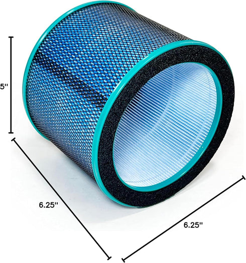 Nispira R21/R020 2-in-1 True HEPA Filter Replacement for Bladeless Tower Air Purifier Fan, 2 Pack
