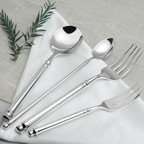 Long Handle Iced Tea Spoon, Set of 4 Manual Forged 18/10 Stainless Steel Coffee Stirrers