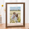 Axeman 8x10 Floating Picture Frame - Solid Oak Wood Picture Frame, Double
