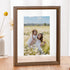 Axeman 8x10 Floating Picture Frame - Solid Oak Wood Picture Frame, Double