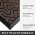 Yimobra Door Mat, Heavy Duty Non-Slip Outdoor Indoor Doormat, 29.5 x 17 Inch, Brown, Easy to Clean