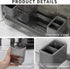 2 Cups Toothbrush Holder for Bathrooms, Organizer for Bathroom Countertop, Toothpaste Caddy, Black