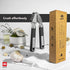 Anthill Premium Heavy Duty Garlic Press - Stainless Steel Rust proof Dishwasher Safe Garlic Mincer tool Easy-Clean