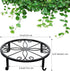 4 Pieces Metal Potted Plant Stand Round Iron Floor Flower Supports Holder Decorative Garden Pots Containers Stand