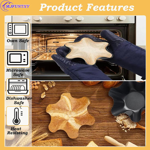 Tortilla Pan Set, 4pcs Nonstick Tortilla Bowl Maker, Carbon Steel Taco Salad Shell Molds for Kitchen, Microwave &