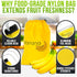 13.8 11 Inch Banana Bag To Keep Bananas Fresh Longer - x Reusable Banana Keeper for Freshness with Aluminium Foil