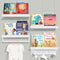 Ollieroo Set of Four Floating Book Shelves for Wall, Nursery Book Shelf