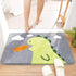 Molesun Dinosaur Bath Mat Non Slip, Soft Shower Rug Plush Microfiber Water Absorbent Thick Shaggy Floor Mats for