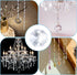 K9 2 60 Pack 14mm PATIKIL Crystal Octagon Beads Holes Pendants, Chandelier Prisms Parts Ornaments Hanging Beads for DIY