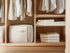 Large Canvas Clothes Storage Bags, 2 Pack, Foldable Cotton Linen Organizer with Thick Handles and Clear Window, Beige