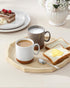 12oz Set 4, MALACASA Ceramic Coffee Mugs of Stackable Coffee Cups with Straight-Sided Design, Mugs for Coffee, Latte