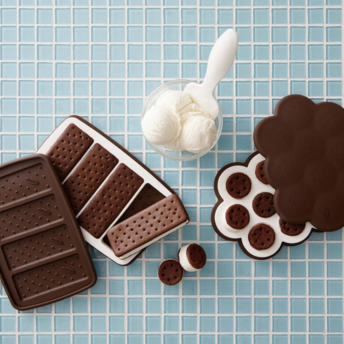 Set 2, Chef'n Sweet Spot Ice Cream Sandwich Maker - of Brown | Craft Homemade Ice Cream Sandwiches with Ease | Gift