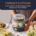 EGC1215B 14-Egg Elite Gourmet Easy Egg Cooker, Stainless-steel Heating Plate, Two-Tiered, Capacity, Soft, Medium