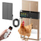 Tephrotrak Automatic Chicken Coop Door, Solar Powered with 3500mAh Battery, 656ft Long-Range Remote,