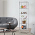 FDW 6 Tier Wire Shelving 17L x 12W x 64H, Adjustable Metal Shelves for Kitchen, Garage, Chrome