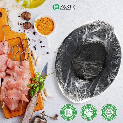 Party Bargains 30 Bags Slow Cooker Liners, Fits 7-8 Quarts, Multi Use Cooking Bags