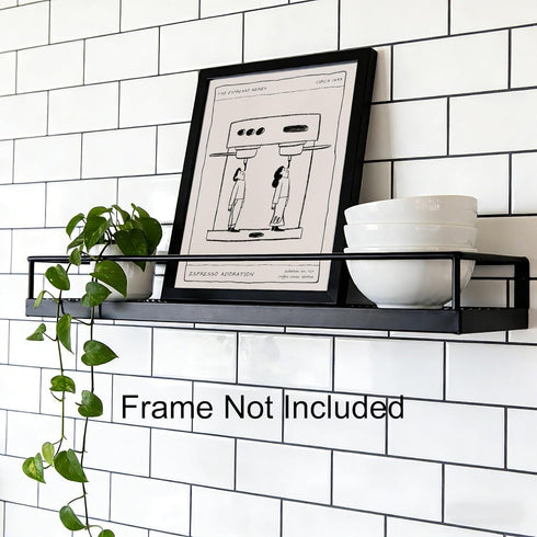 JQ7OL 12x16 Coffee Wall Art Coffee Wall Decor Funny Kitchen Poster Black and White Painting Canvas Pictures Prints