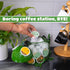 Made Easy Kit Coffee Pod Organizer - Home Coffee Bar Functional Décor - Café Station Countertop Storage Accessories (Green Iguana)