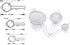 Premium 304 Stainless Steel Strainer Set, Fine Mesh, 8 , 5.5 , and 3.3 Sturdy Kitchen Strainers (Silver)