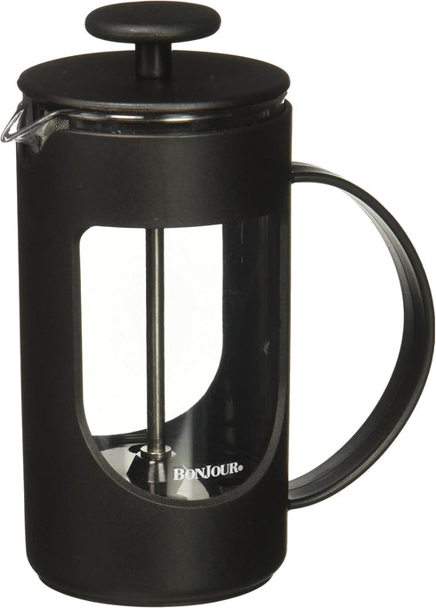 BonJour Ami-Matin Unbreakable French Press Coffee Maker, 3-Cup/12.7 Ounce, for Traveling, Camping, Everyday Use, Black