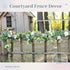 Der Rose 2Pcs Artificial Eucalyptus Flower Garland with Fake Rose Flower Vine, 13FT Total Decor