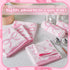 6 100% 13" 13" Coume Pcs Pink Bow Washcloths Cotton Wash Cloths x Coquette Small Face Towels Absorbent Soft Preppy Wash