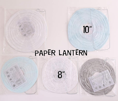 luckylibra Boy Baby Shower Decorations, It is a Boy Banners, Elephant Garland, Paper Lantern, Paper Flower Pom Poms