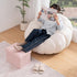 16 Inch 331 lb Folding Storage Ottoman Bench, Boucle Small Ottoman Foot Rest for Couch, End of Bed Bench with Capacity