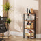 TUTOTAK Bookshelf, 4-Tier Tall Book Shelf, Narrow Bookcase for Small Space, DIY
